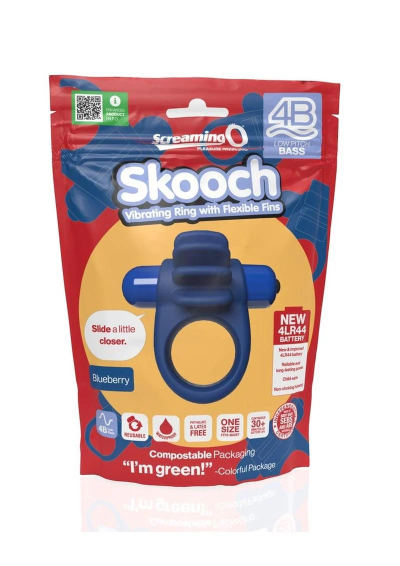 4b Skooch Vibrating Cock Ring with Clitoral Stimulator - Image 11