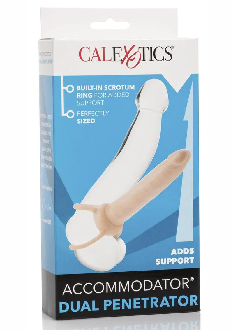 Accommodator Dual Penetrator Dildo Cock Ring - Image 11