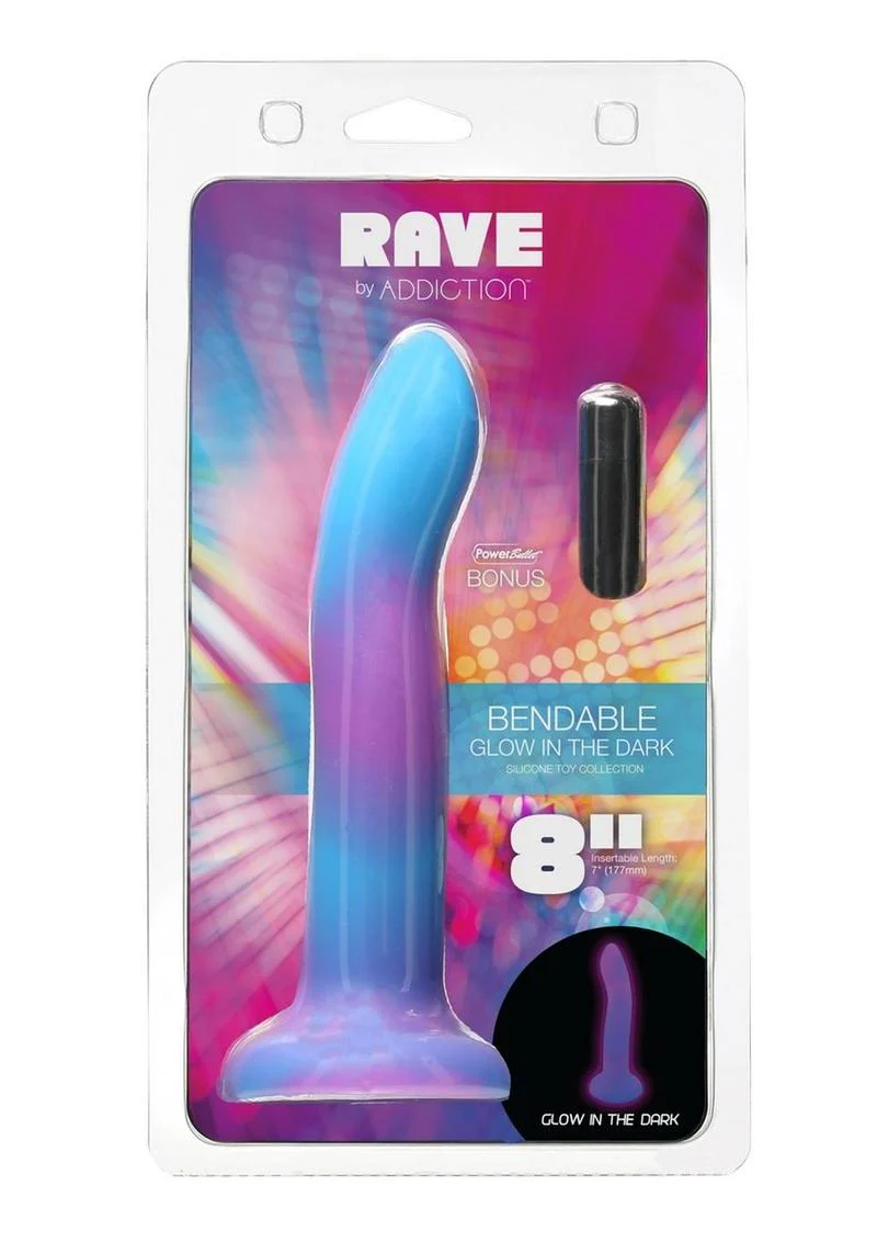Addiction Rave Silicone Glow In The Dark Dildo - Image 6