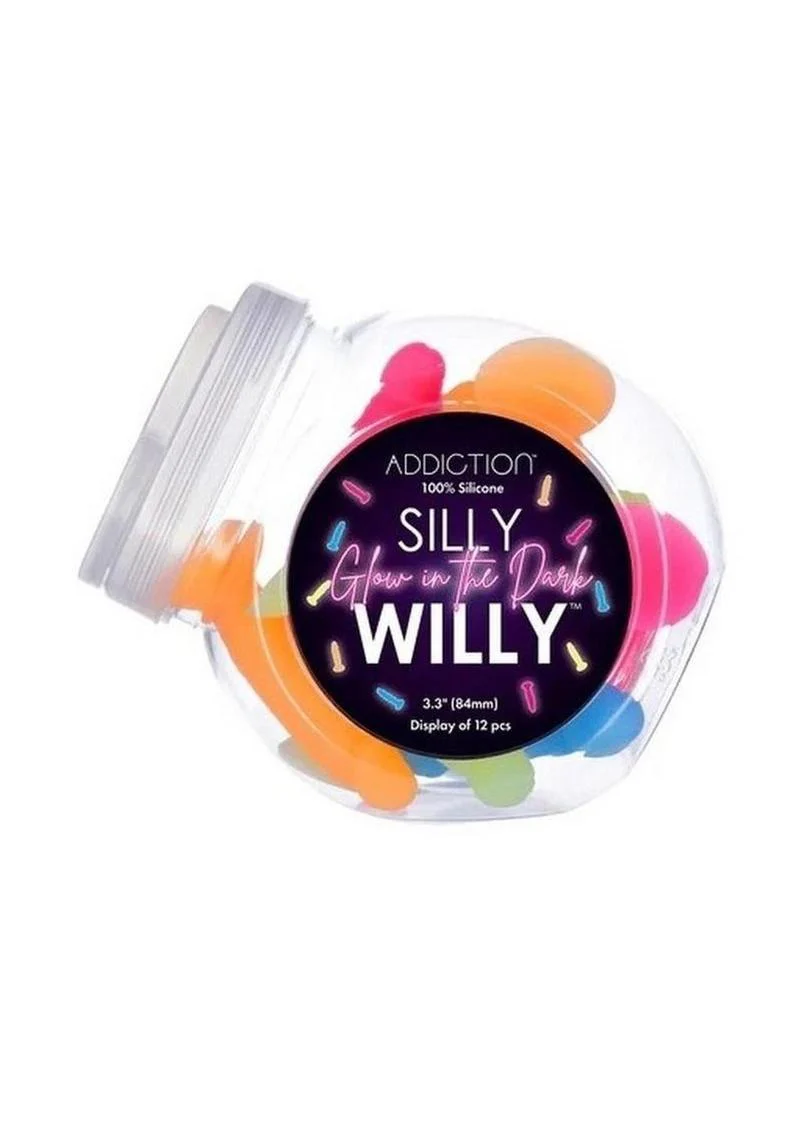 Addiction Silly Willy Glow In The Dark Silicone Dildo - Image 2