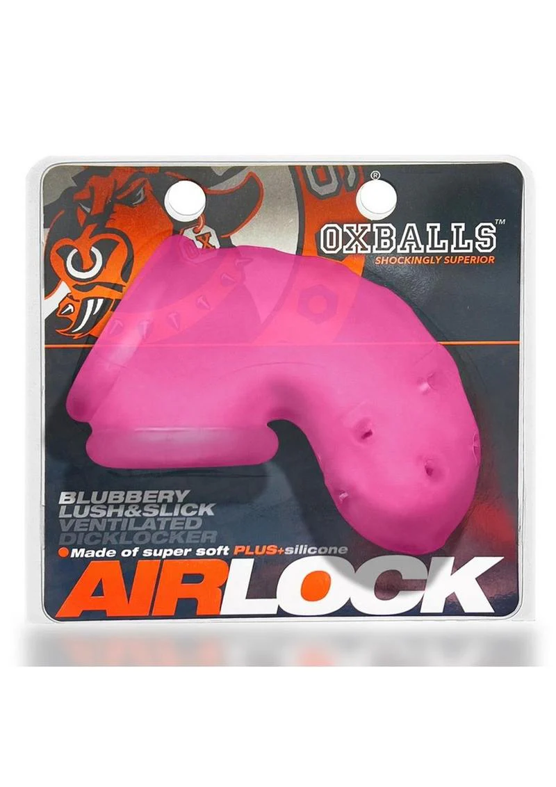 Airlock Air-Lite Vented Silicone Chastity - Pink Ice - Image 3