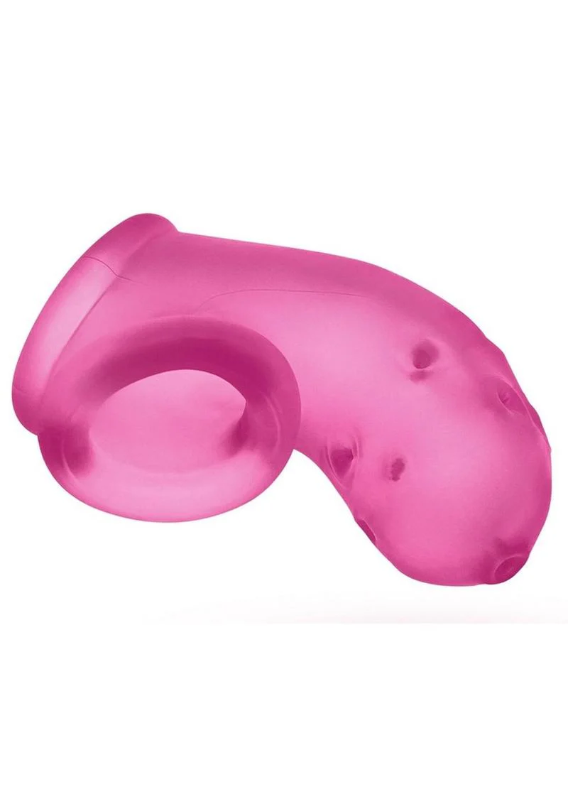 Airlock Air-Lite Vented Silicone Chastity - Pink Ice - Image 4