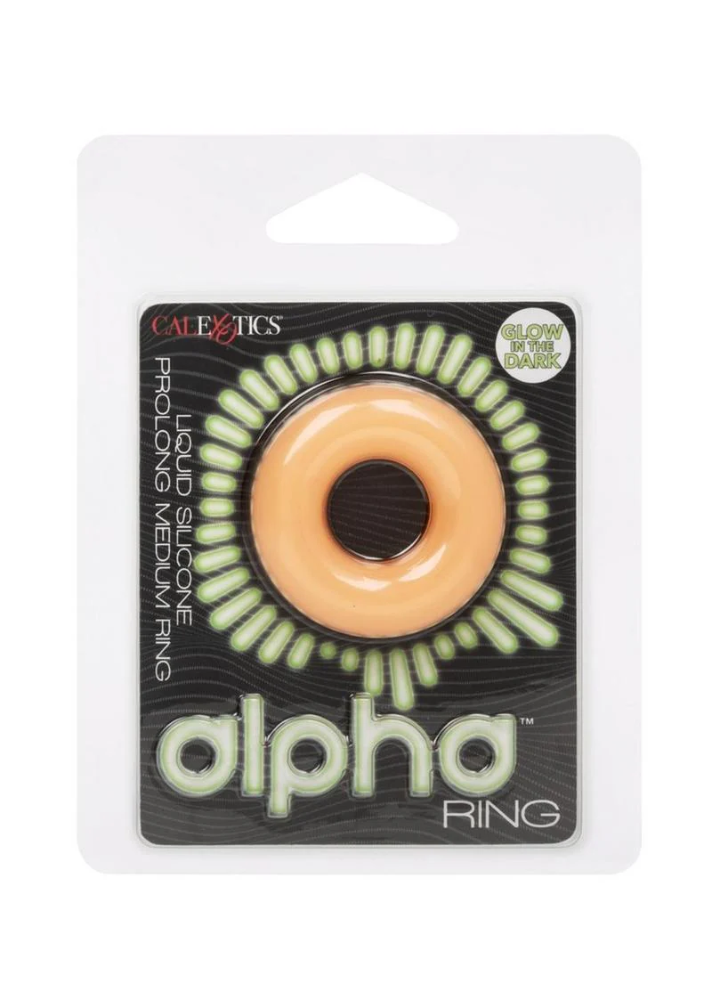 Alpha Glow In The Dark Liquid Silicone Prolong Medium Ring - Image 2