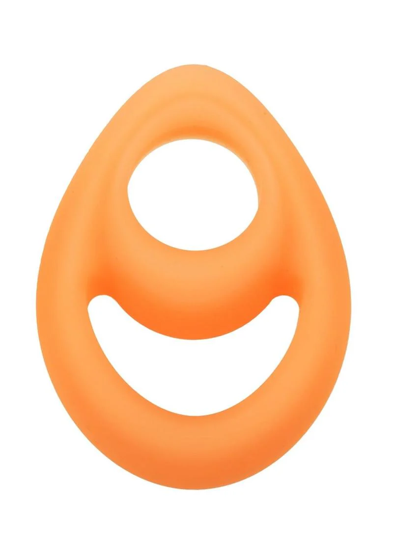Alpha Glow In The Dark Liquid Silicone Teardrop Dual Ring