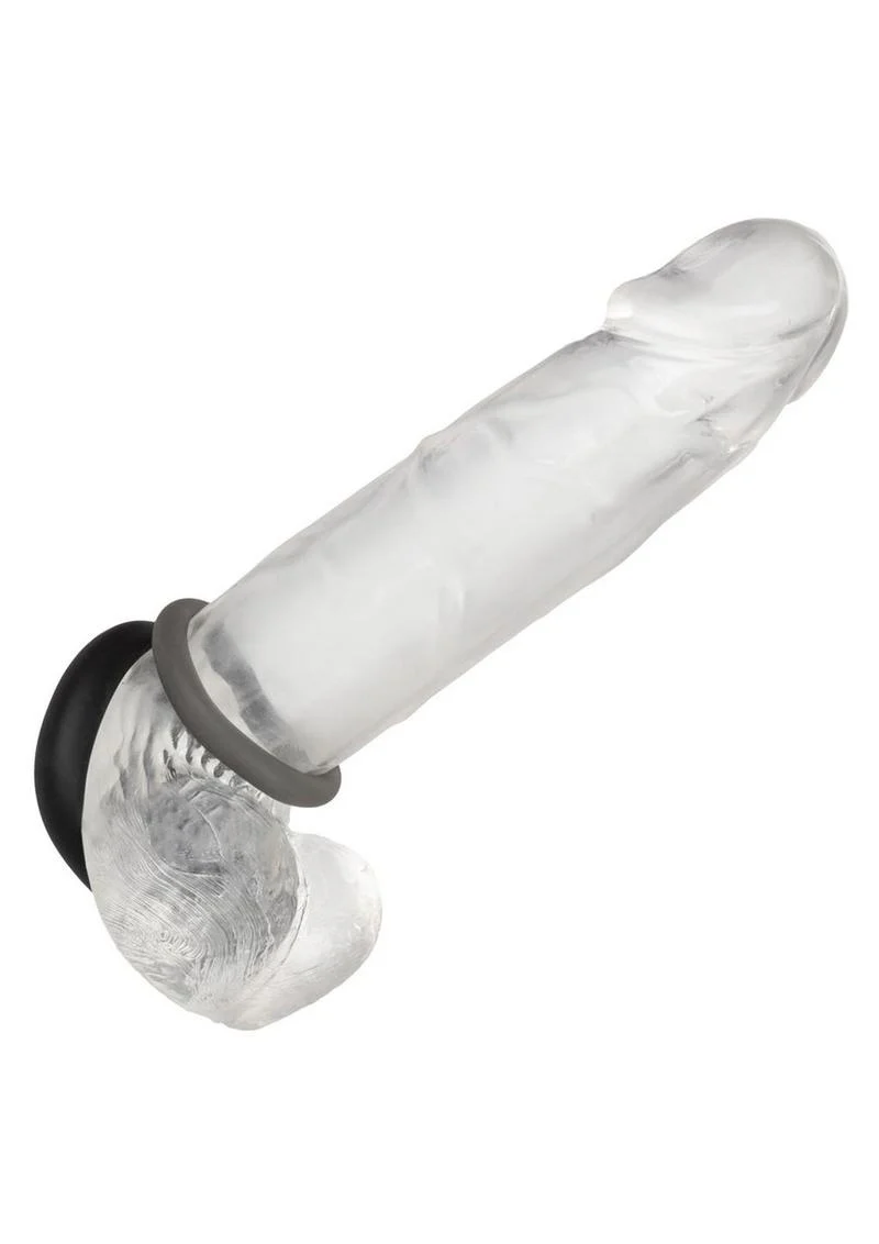 Alpha Liquid Silicone Prolong Cock Ring (2 Piece Set) - Assorted - Image 3