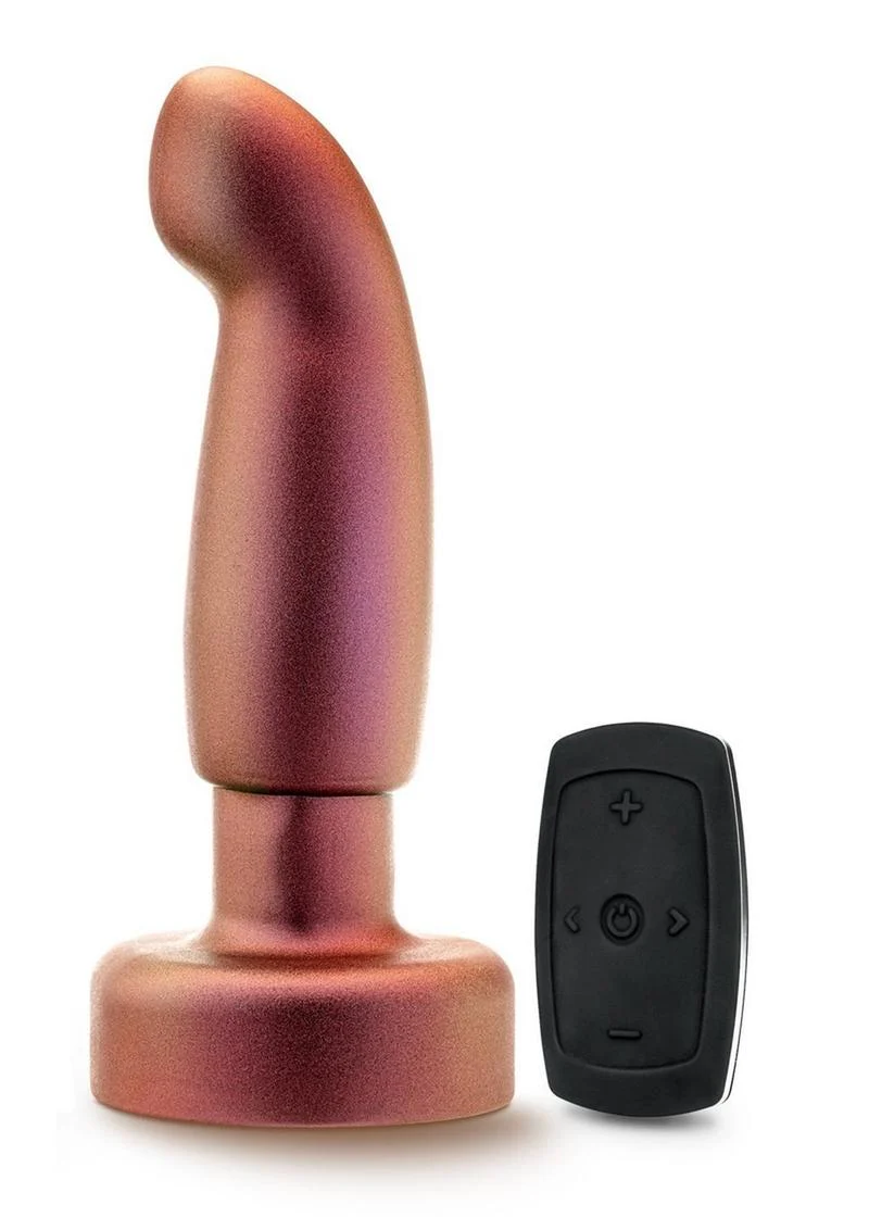 Anal Adventures Matrix Bionic Plug Rechargeable Silicone Anal Plug with Remote - Cosmic