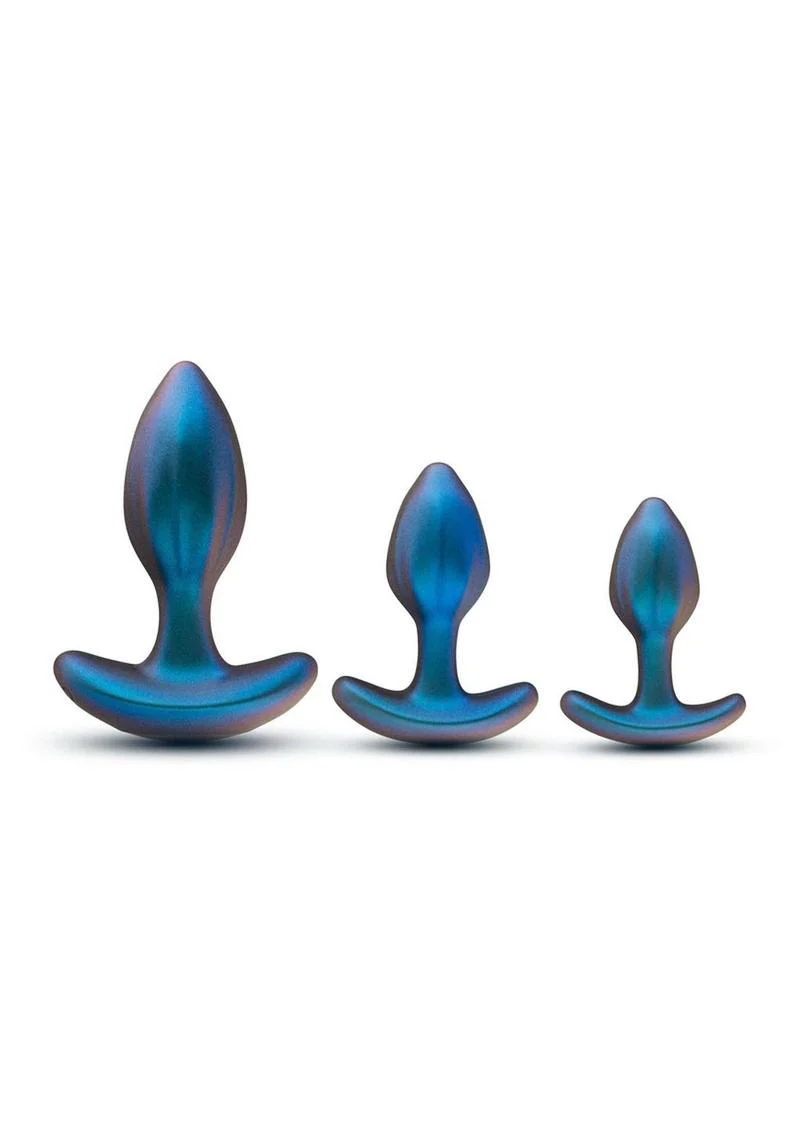 Anal Adventures Matrix Cosmos Plug Kit Silicone Anal Plug Set - Lunar - Image 3