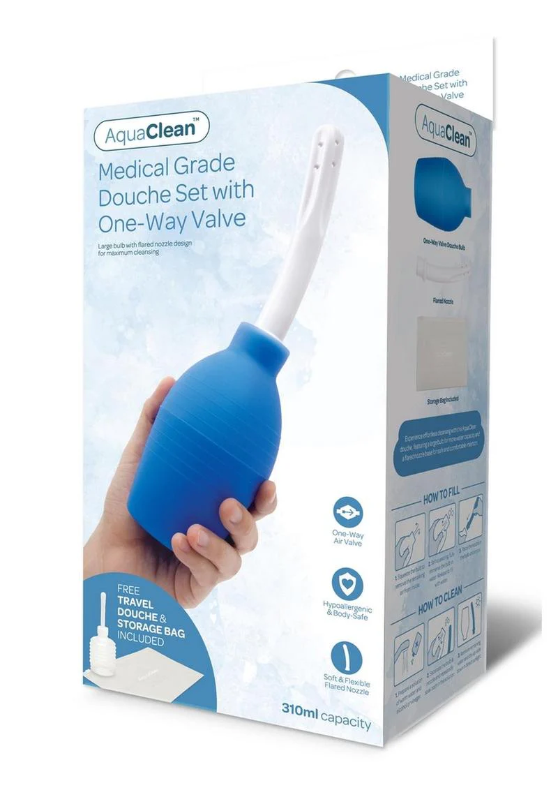 Aquaclean Large Volume 310ml Douche with One Way Valve - Image 2