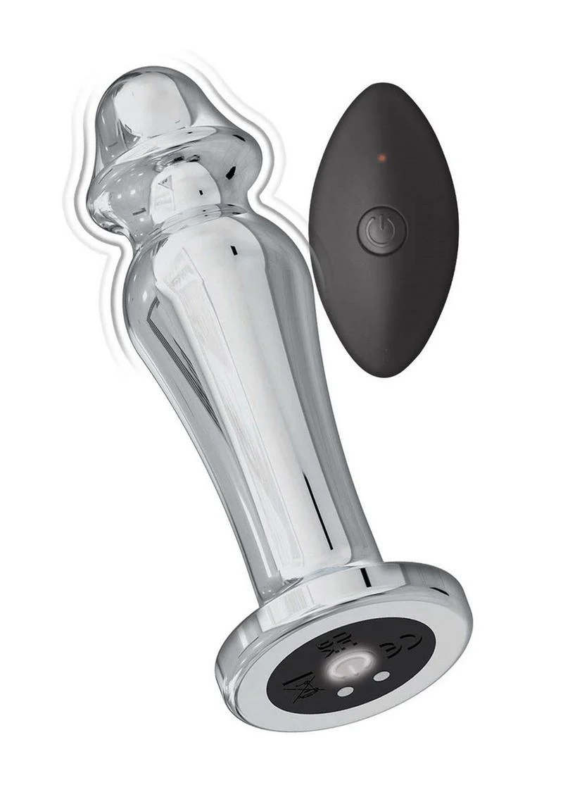 Ass-Sation Remote Control Rechargeable Vibrating Metal Anal Lover - Image 3