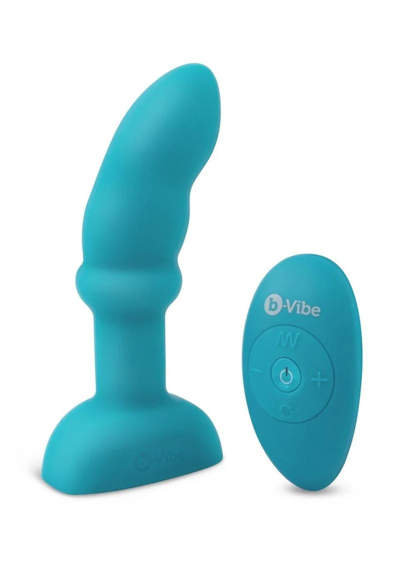 B-Vibe Remote Control Rimming P-Spot Rechargeable Silicone Plug - Image 2