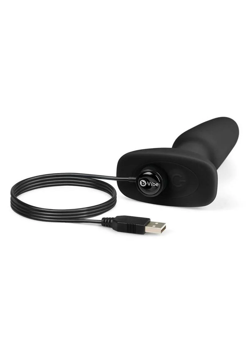 B-Vibe Rimming Petite Rechargeable Silicone Anal Plug with Remote Control - Image 12