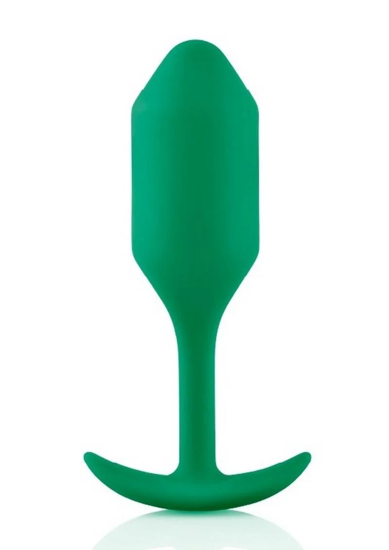 B-Vibe Snug Plug 2 Silicone Weighted Anal Plug - Image 5