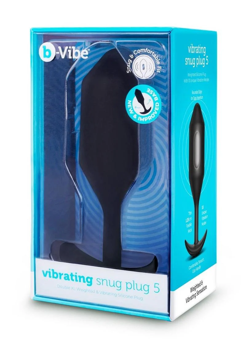 B-Vibe Vibrating Snug Plug Rechargeable Silicone Anal Plug - Image 4