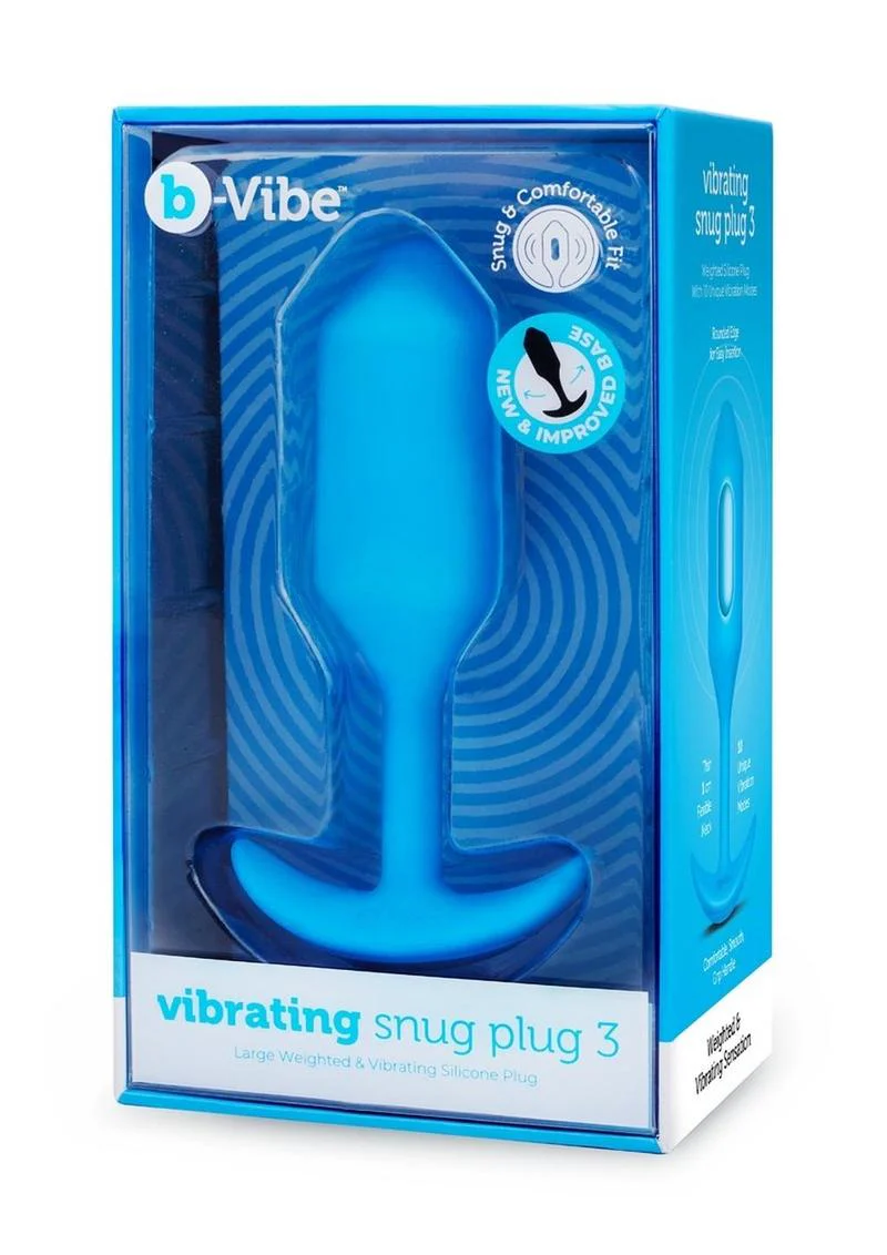 B-Vibe Vibrating Snug Plug Rechargeable Silicone Anal Plug - Image 6