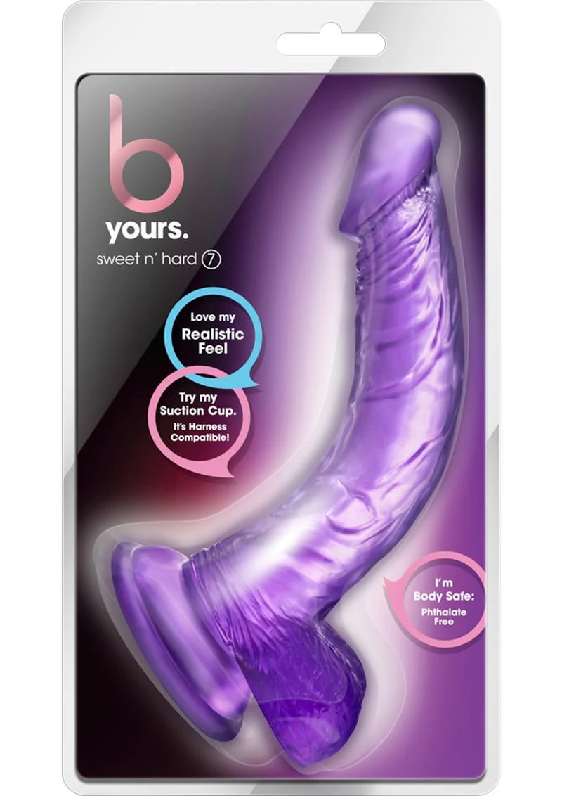 B Yours Sweet N' Hard 7 Dildo with Balls - Image 9
