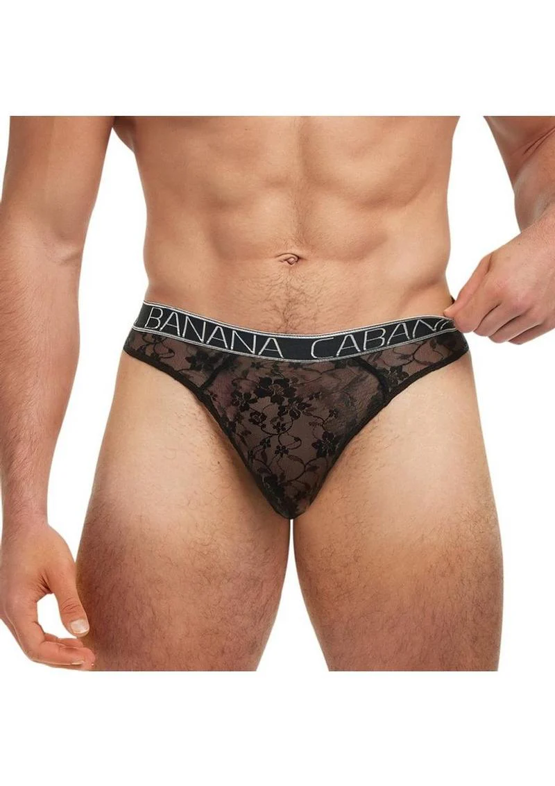 Banana Cabana Lace Nights Thong - Image 4
