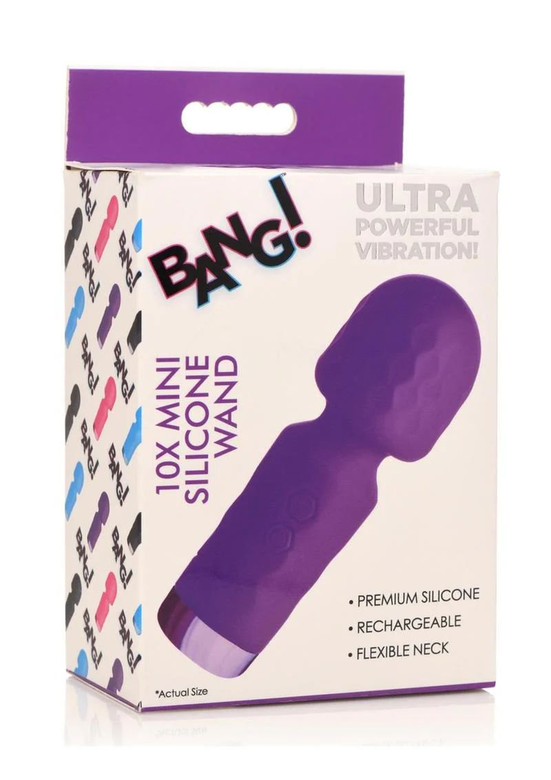 Bang! 10x Mini Silicone Rechargeable Wand - Image 3