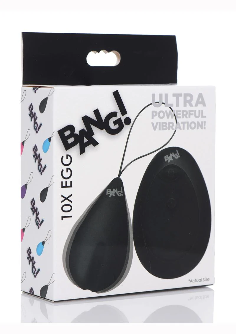 Bang! 10x Rechargeable Silicone Vibrating Egg with Remote Control - Image 2