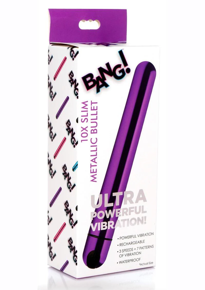Bang! 10x Slim Metallic Rechargeable Bullet - Image 10
