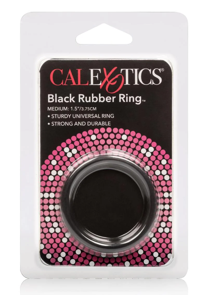 Black Rubber Cock Ring - Image 6