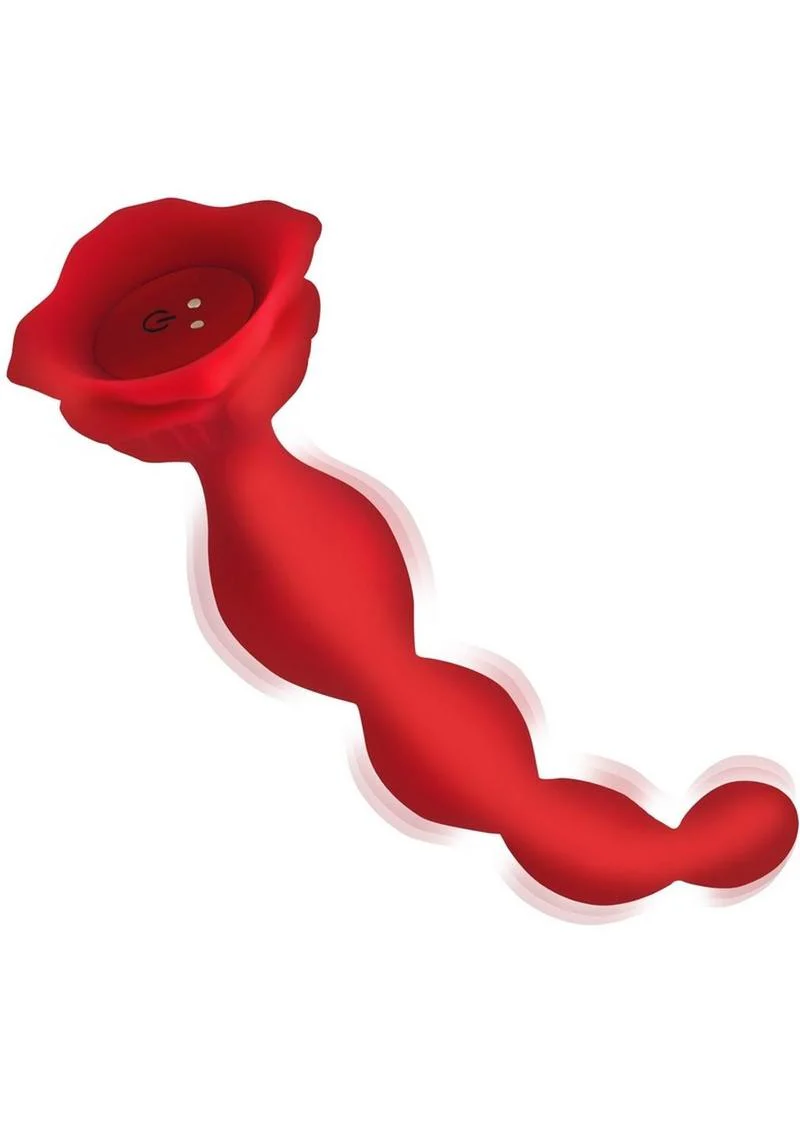Bloomgasm Beaded Bloom 9x Rechargeable Silicone Beaded Rose Anal Vibrator - Image 2