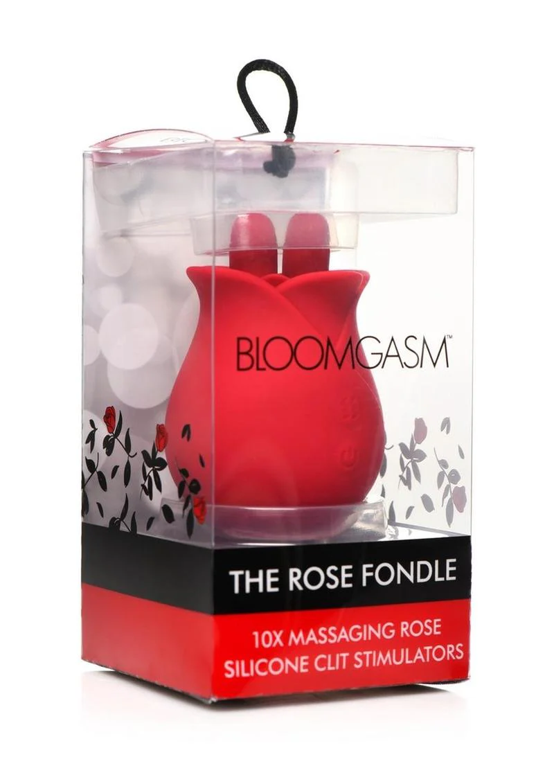 Bloomgasm The Rose Fondle 10x Silicone Rechargeable Massaging Rose Clit Stimulator - Image 4