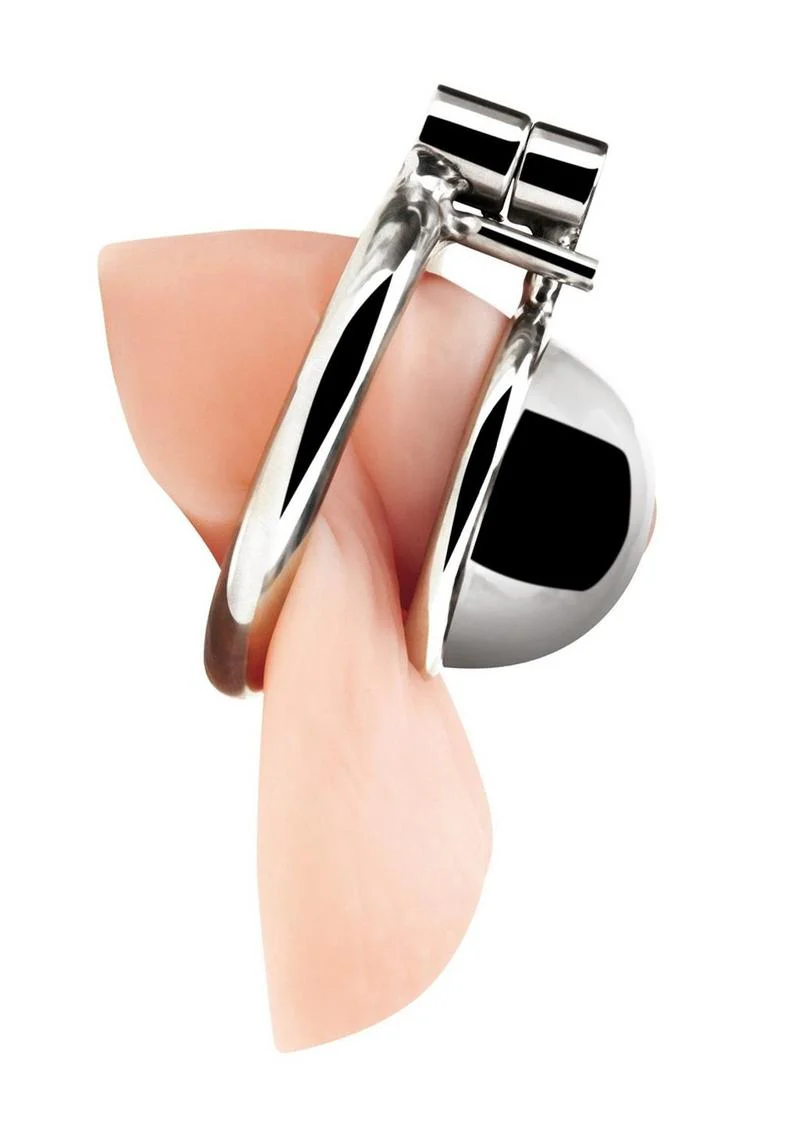 Blue Line Mini Cock Micro Chastity Cage - Stainless - Image 2