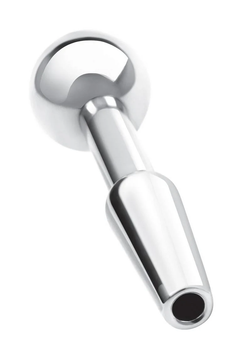 Blue Line Peephole Penis Plug - Stainless - Image 3