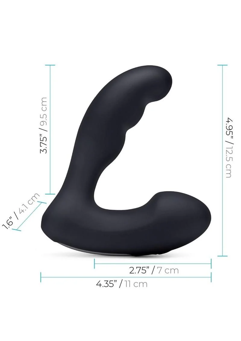 Blue Line Prober Silicone Rechargeable Dual Vibrating Remote Controlled Prostate Stimulator - Image 3