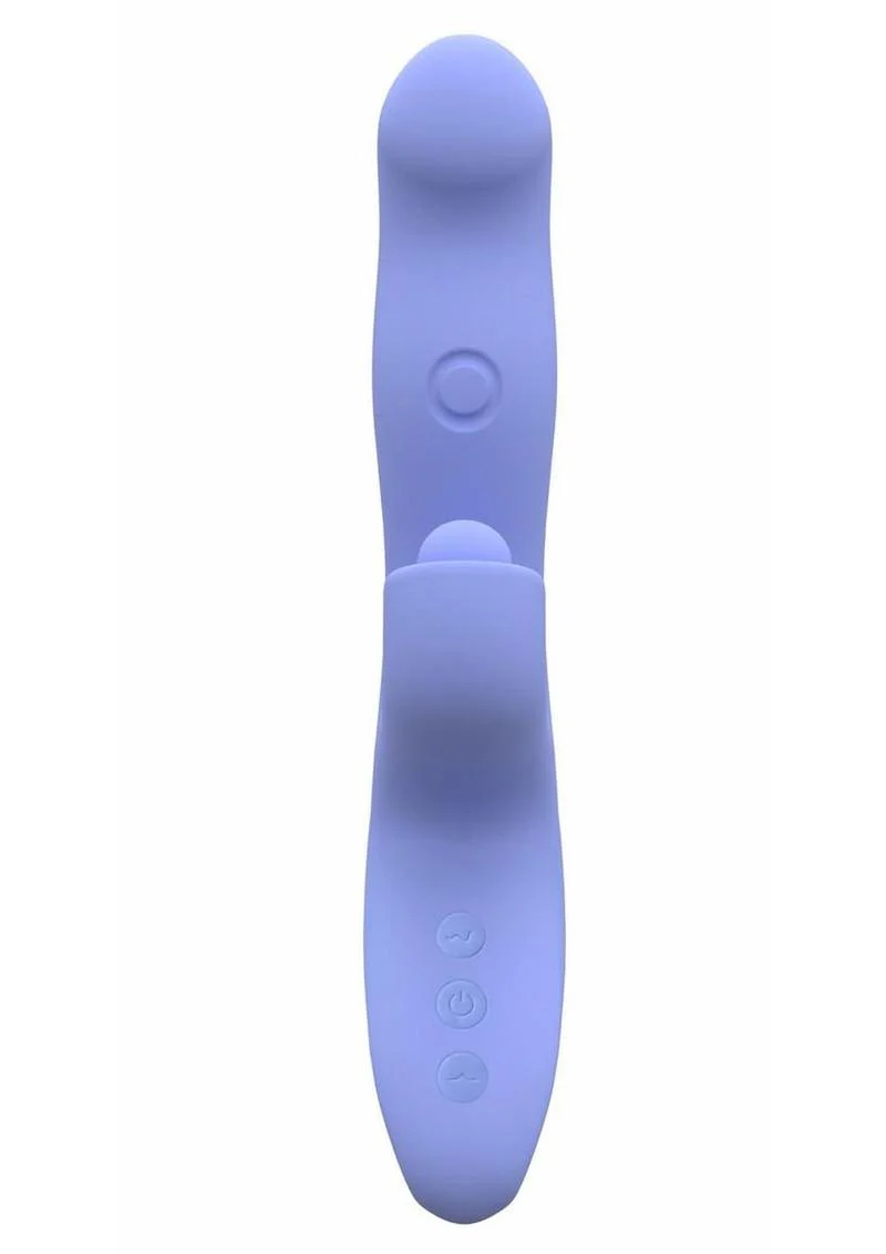 Blush Collection Simone Rechargeable Silicone Tapping Rabbit Vibrator - Image 4