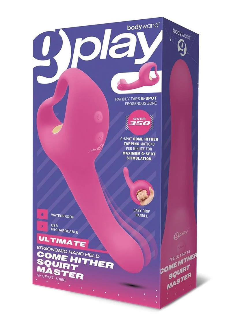 Bodywand G-Play Ultimate Ergonomic Rechargeable Silcone Come Hither Squirt Trainer with Clitoral Stimulator - Image 2