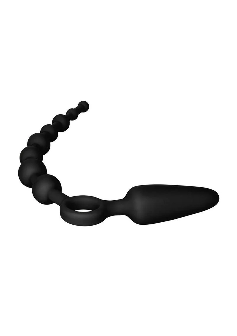 Booty Call Booty Double Dare Silicone Vibrating Butt Plug with Anal Beads - Image 6