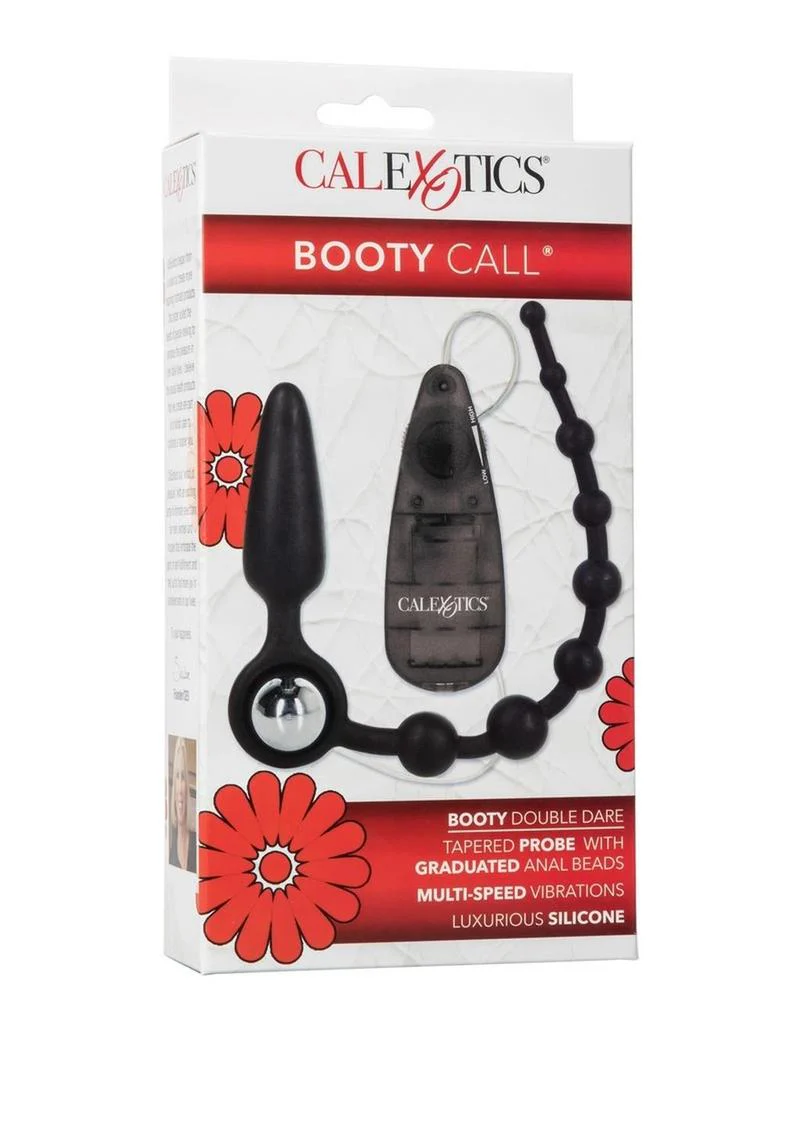 Booty Call Booty Double Dare Silicone Vibrating Butt Plug with Anal Beads - Image 7