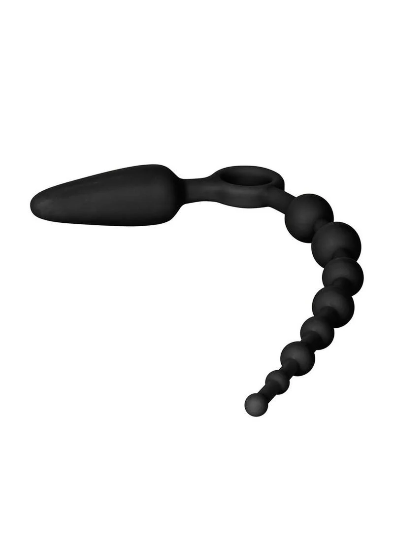 Booty Call Booty Double Dare Silicone Vibrating Butt Plug with Anal Beads - Image 8