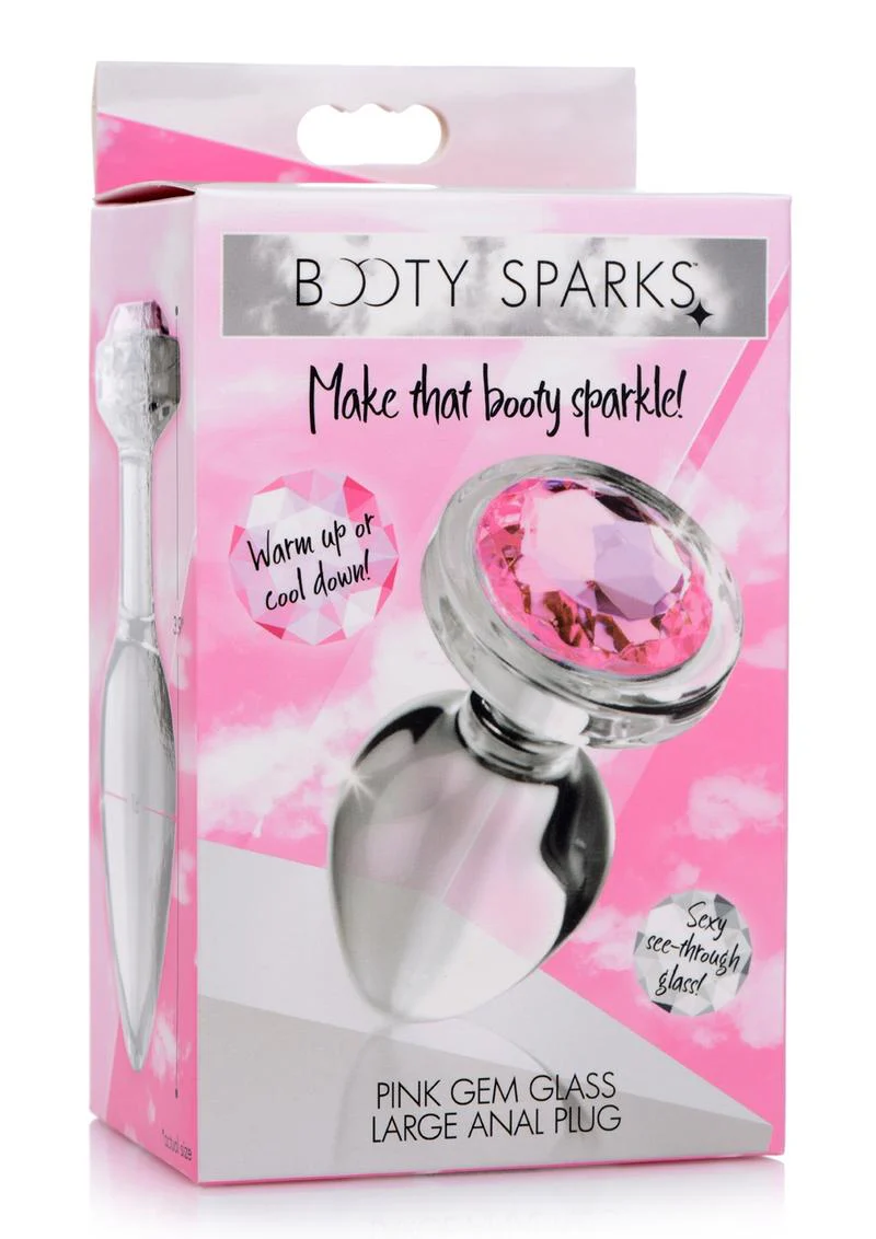 Booty Sparks Pink Gem Glass Anal Plug - Image 10