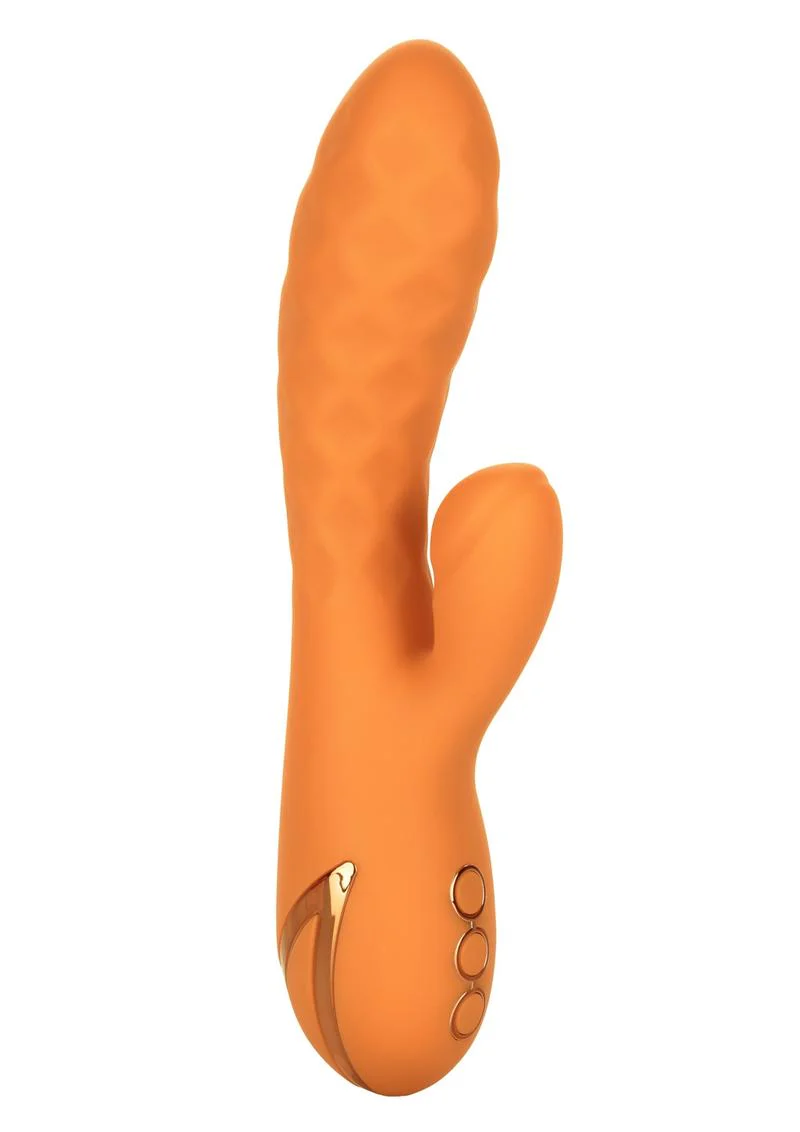California Dreaming Newport Beach Babe Rechargeable Silicone Thumping Vibrator - Image 3