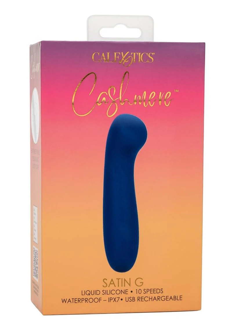 Cashmere Satin G Rechargeable Silicone G-Spot Vibrator with Clitoral Stimulator - Image 3