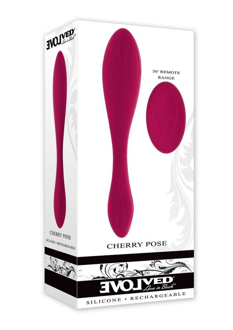 Cherry Pose Rechargeable Silicone Posable Vibrator with Remote - Image 2
