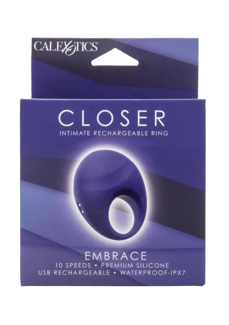 Closer Intimate Rechargeable Ring Embrace Silicone Cock Ring - Image 2