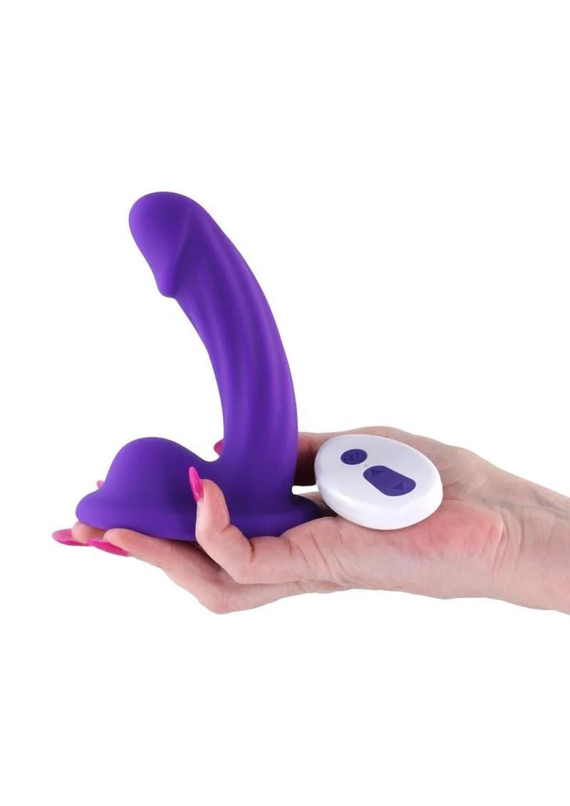 Colours Curve Silicone Vibrating Dildo with Remote Control - Image 6