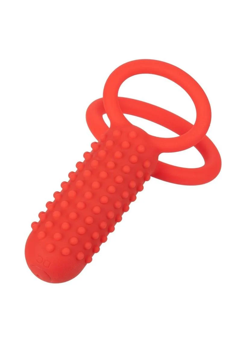 Couple's Enhancers Silicone Rechargeable Vertical Dual Enhancer - Image 2