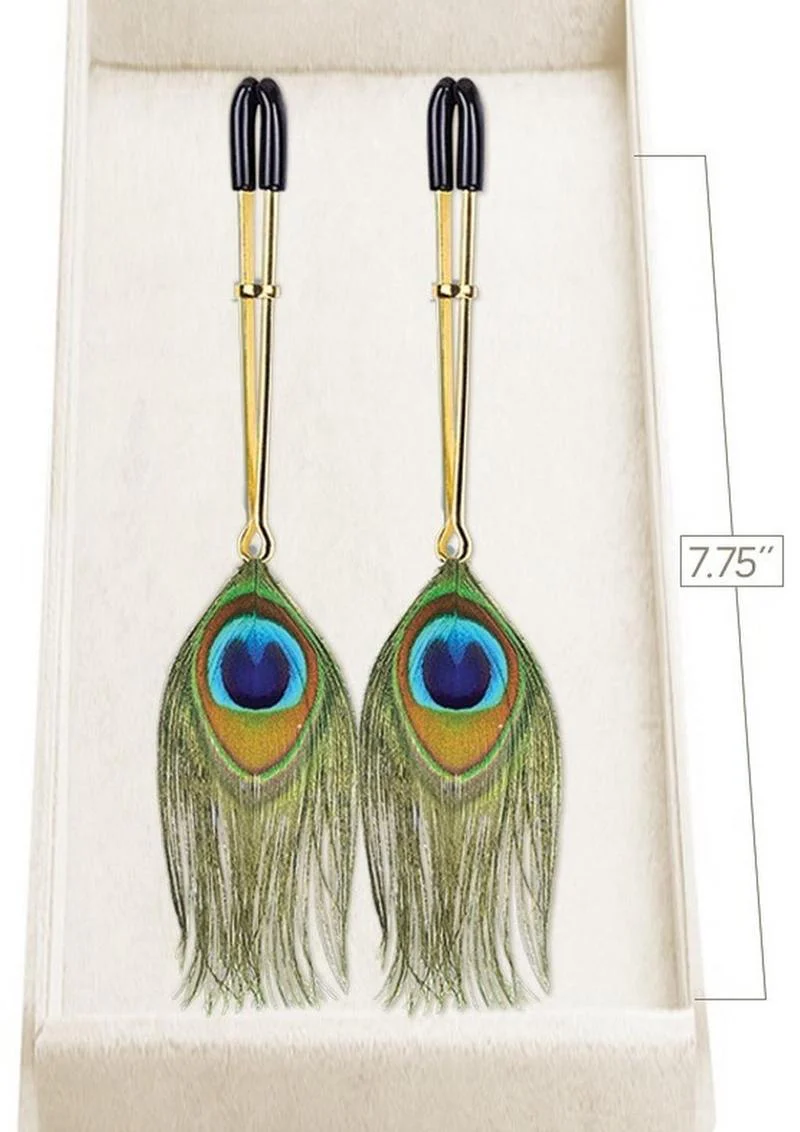Couture Clip's Peacock Plume Nipple Clamp - Image 2