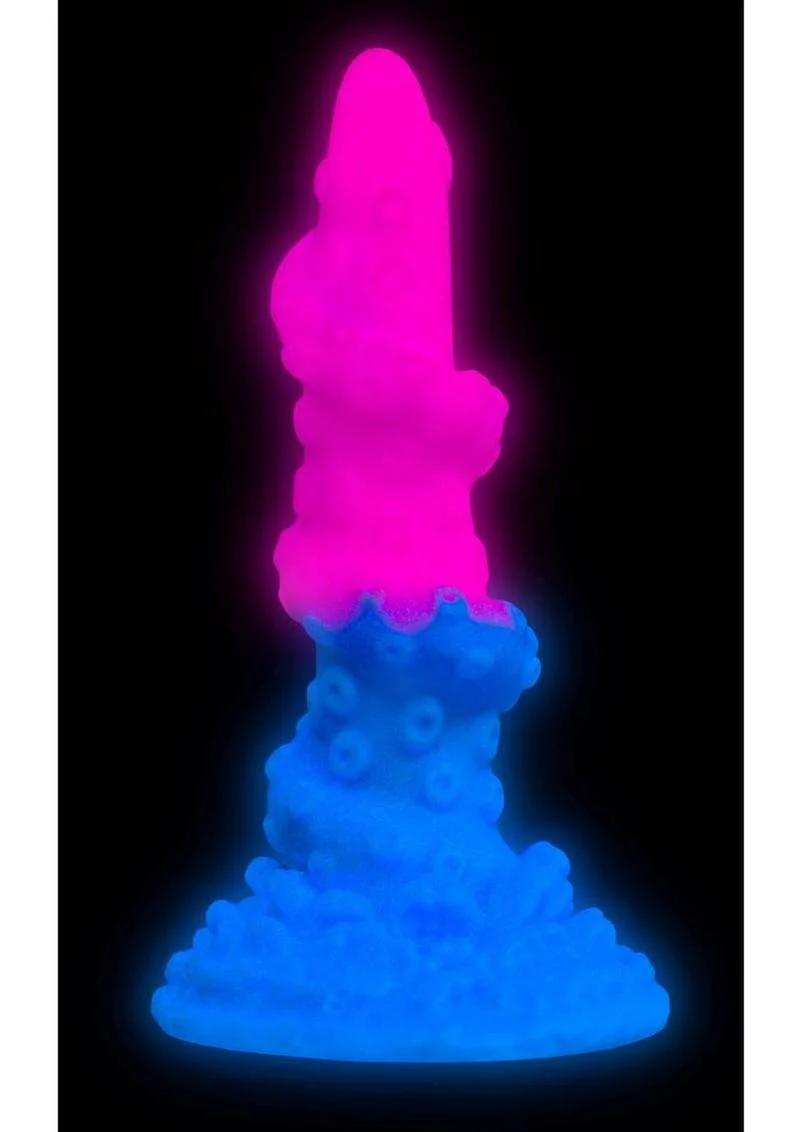 Creature Cocks Deluxe Lord Kraken Vibrating Rechargeable Silicone Glow In The Dark Dildo - Image 4