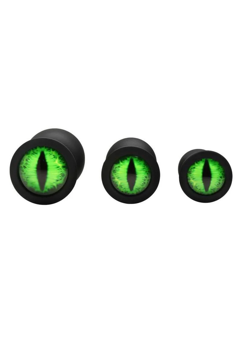 Creature Cocks Green Eye Silicone Butt Plug - Image 4