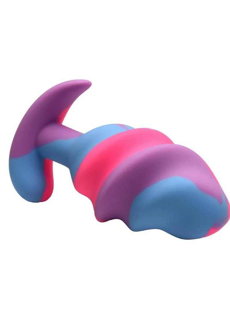 Creature Cocks Unicorn Swirl Silicone Butt Plug - Image 11