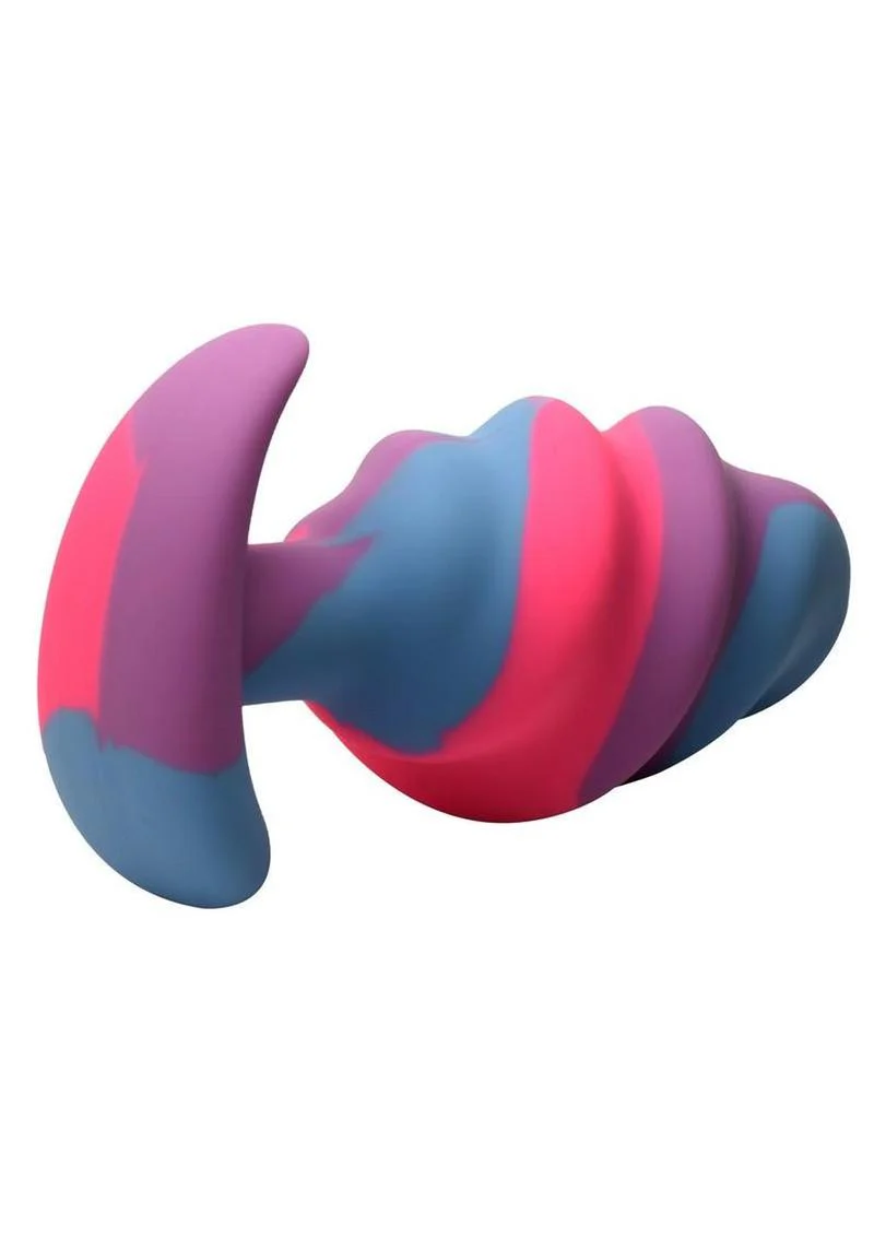 Creature Cocks Unicorn Swirl Silicone Butt Plug - Image 12