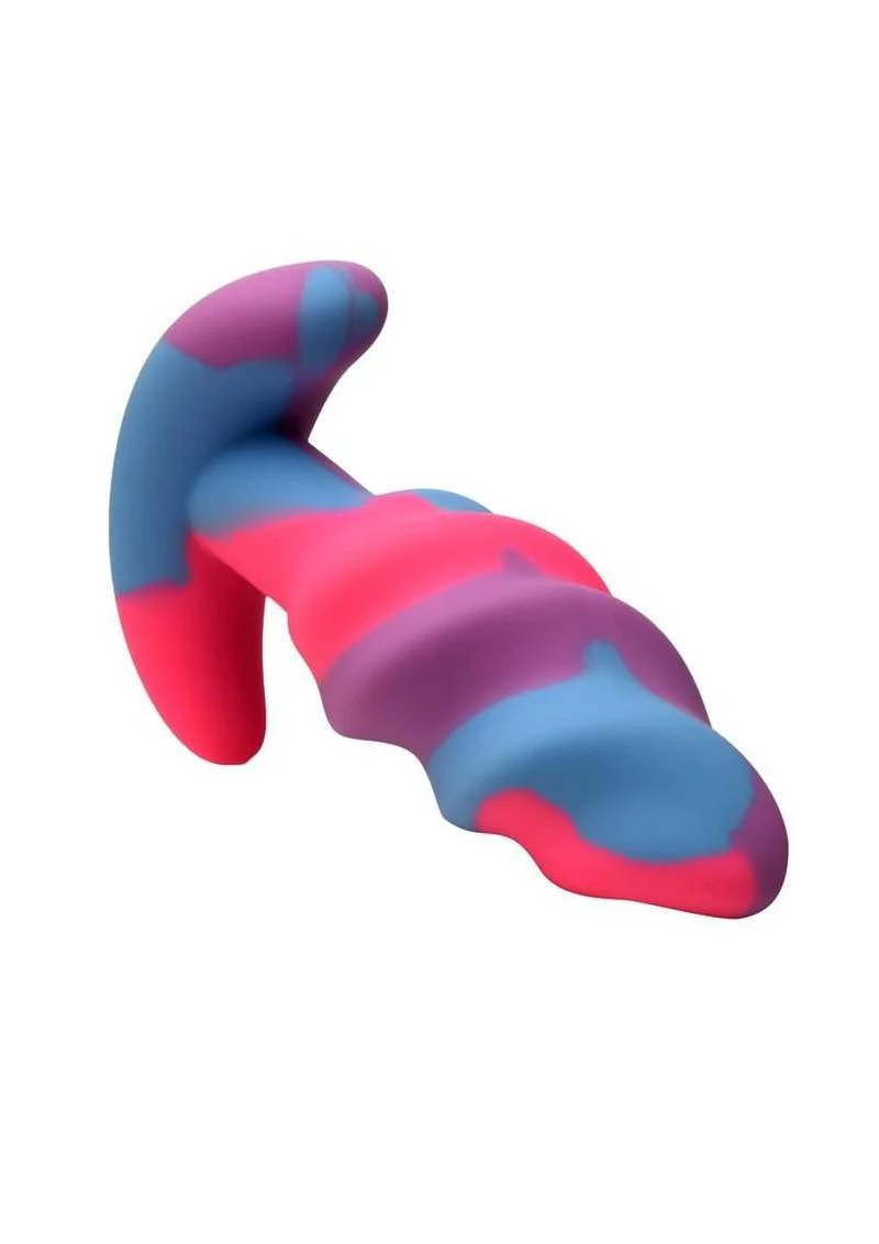 Creature Cocks Unicorn Swirl Silicone Butt Plug - Image 3