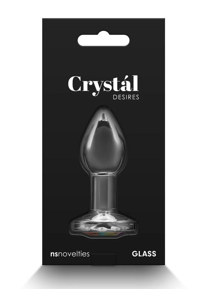 Crystal Desires Rainbow Gem Glass Anal Plugs - Image 3
