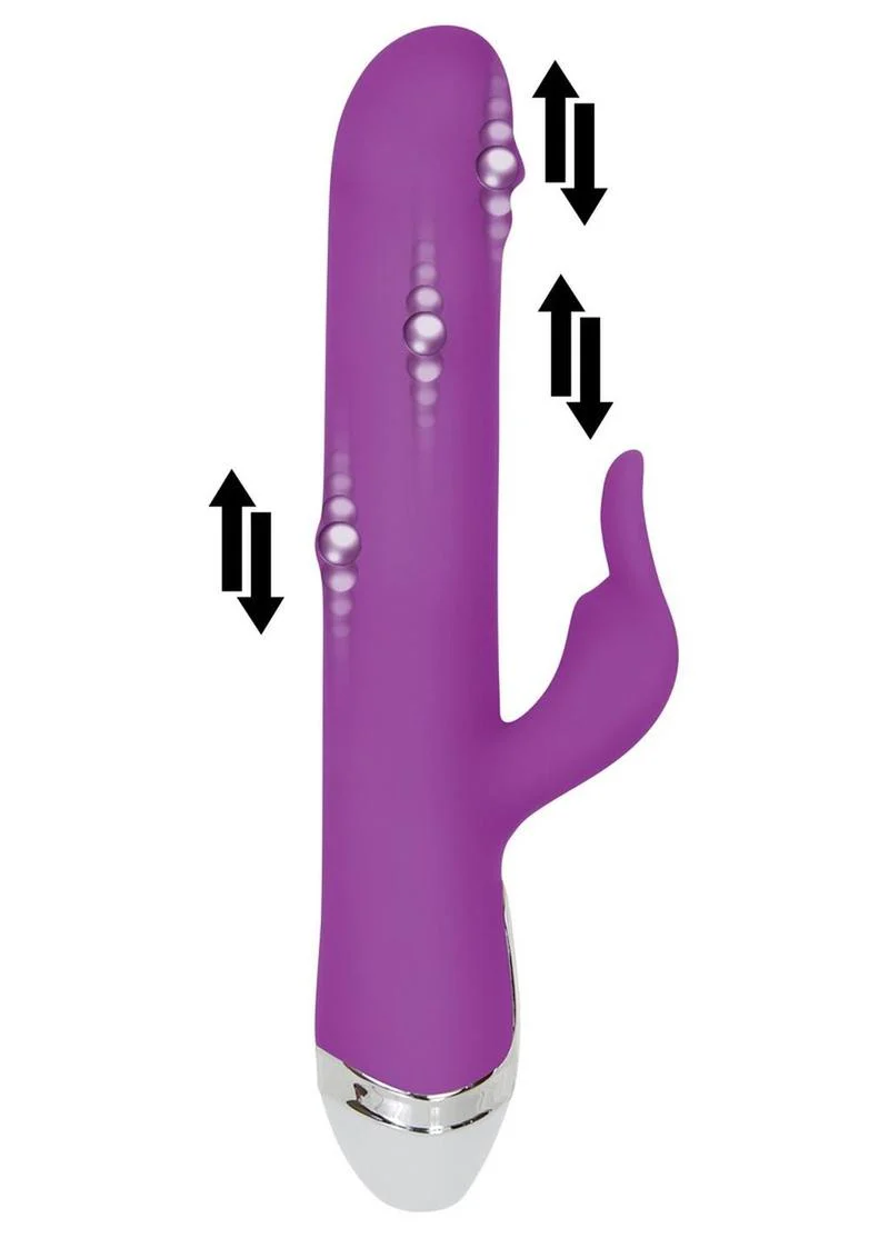 Dancing Pearl Rabbit Rechargeable Silicone Rabbit Vibrator - Image 4