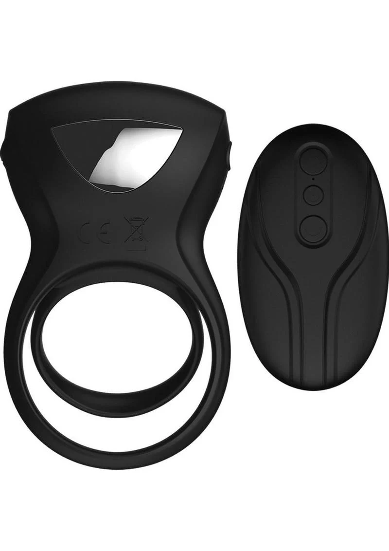 Decadence Shafter Shock Silicone Electro Shock Cock Ring with Remote Control - Image 3